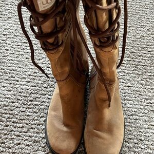 UGG Women's Tan Leather Boots
